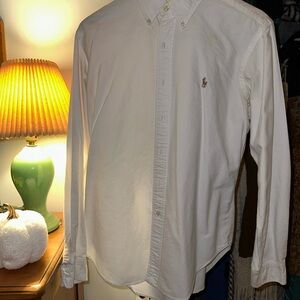 Ralph Lauren Men's Cream Button Down Shirt